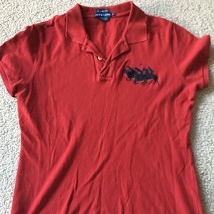 Ralph Lauren red skinny polo